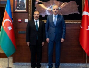 TBMM Başkanı Kurtulmuş, TÜRKPA 13’üncü Genel Kurulu’na katılmak üzere Azerbaycan’a geldi̇