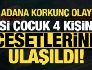 Adana’da korkunç kaza: Anne, baba ve iki çocuğun cesetleri bulundu!