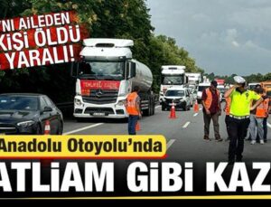 Anadolu Otoyolu’nda katliam gibi kaza: Anne, kızı ve dede öldü, 3 yaralı