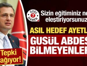 Deniz Yücel’e sert tepki: Gusül abdesti bilmeyenler dinimize karışıyor!