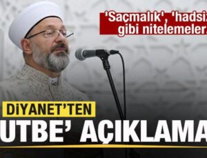 Diyanet’ten ‘hutbe’ açıklaması: ‘Saçmalık’, ‘hadsizlik’ gibi nitelemeler…