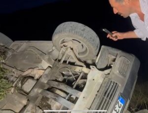 Elazığ’da otomobil şarampole yuvarlandı, aynı ailenden 7 yaralı