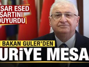 Esed şartını duyurmuştu! Bakan Güler’den Suriye açıklaması
