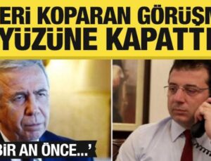 İmamoğlu ve Yavaş arasında ipleri koparan görüşme! Yüzüne kapattı