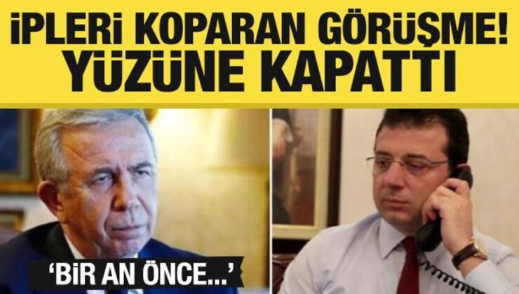 İmamoğlu ve Yavaş arasında ipleri koparan görüşme! Yüzüne kapattı