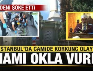 İstanbul’da camide korkunç olay! İmamı okla vurdu! Nedeni şoke etti