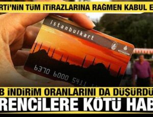 İstanbulkart’ta öğrenci indirimine 30 yaş sınırı getirildi