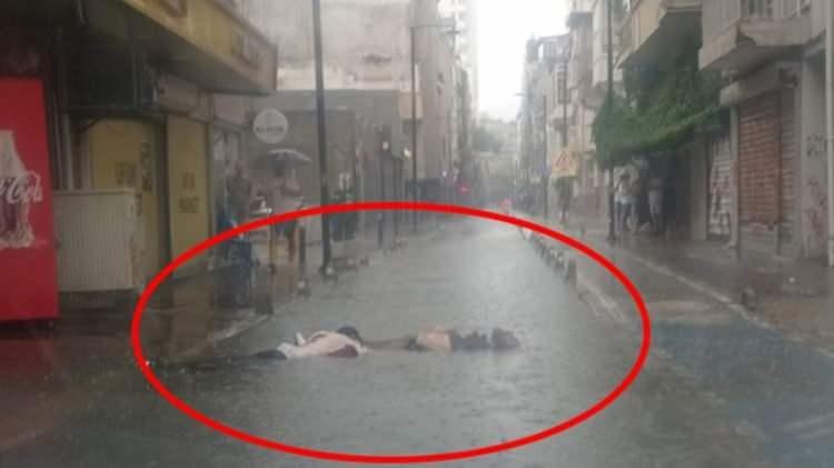 <p>İnanç Öktemay ve Özge Ceren Deniz, Enver Dündar Başar Sokak'taki su birikintisinden geçmeye çalışırken elektrik akımına kapıldı.</p><p> </p>