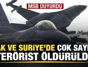 MSB duyurdu: Irak ve Suriye’de çok sayıda terörist öldürüldü