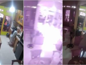 Saniye saniye görüntülendi: Mutfakta tüp patladı, ortalık savaş alanına döndü
