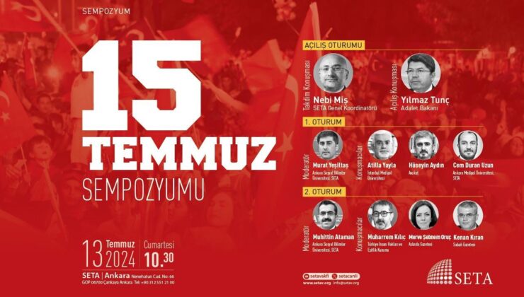 SETA’dan 15 Temmuz Sempozyumu duyurusu!