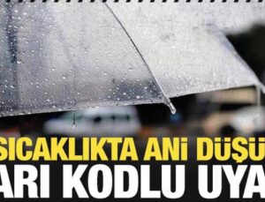 Sıcaklıkta ani düşüş! Sarı kodlu uyarı…Şiddetli geliyor