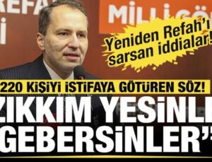 Sivas’ta Yeniden Refah Partisi’nde ilçe başkanı ve 220 üye istifa etti!