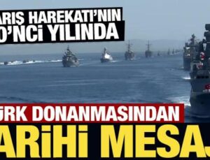 Son Dakika: Kıbrıs Barış Harekatı’nın 50’nci yılında 50 gemiyle geçit töreni