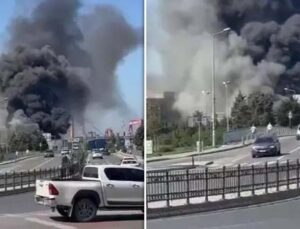 Tuzla’daki yat imalathanesinde yangın!