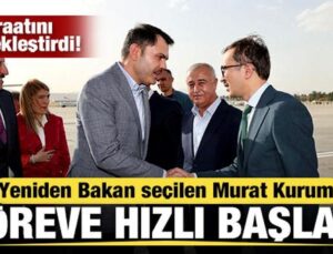 Yeniden Bakan seçilen Murat Kurum göreve hızlı başladı! İlk icraatını gerçekleştirdi