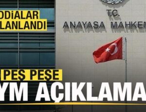 Peş peşe AYM açıklaması! İddialara açıklık getirildi
