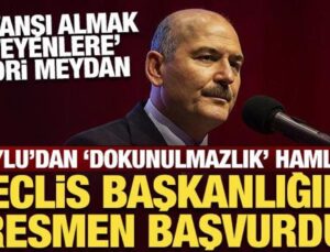 Süleyman Soylu ‘dokunulmazlığının kaldırılması’ için başvuru yaptı